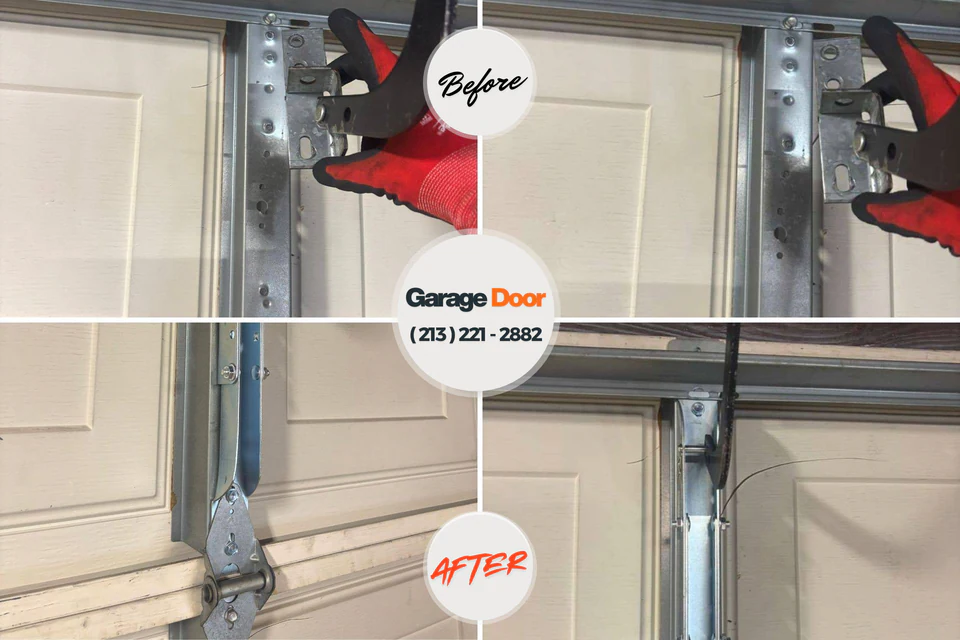 Before and after: garage door spring repair Stockton, MO